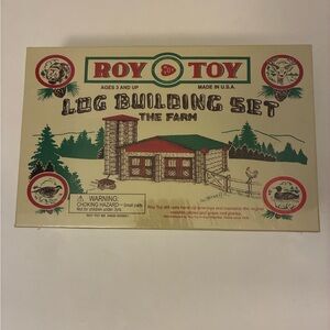 Roy Toy Log Building Set The Farm No. 11 - New! Unopened Box
